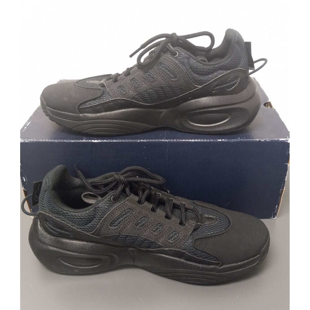 Reebok Solution Mid Black Silver Mens Basketball Shoes Size 8.5
